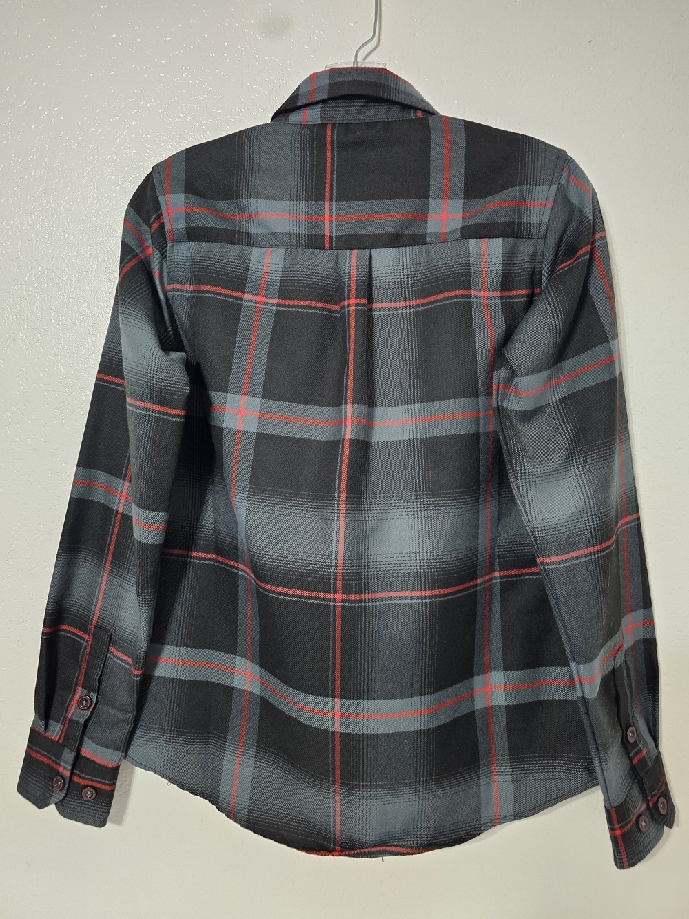 Dixxon Flannel Co. Black Gray Red Plaid Snap Front Performance Flannel Shirt Sml - Picture 3 of 9
